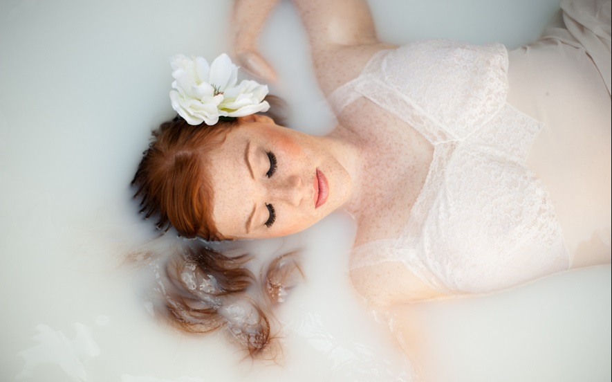 Milk Bath Portrait