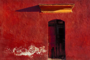 Oaxaca Red Wall • ©Barry Brukoff